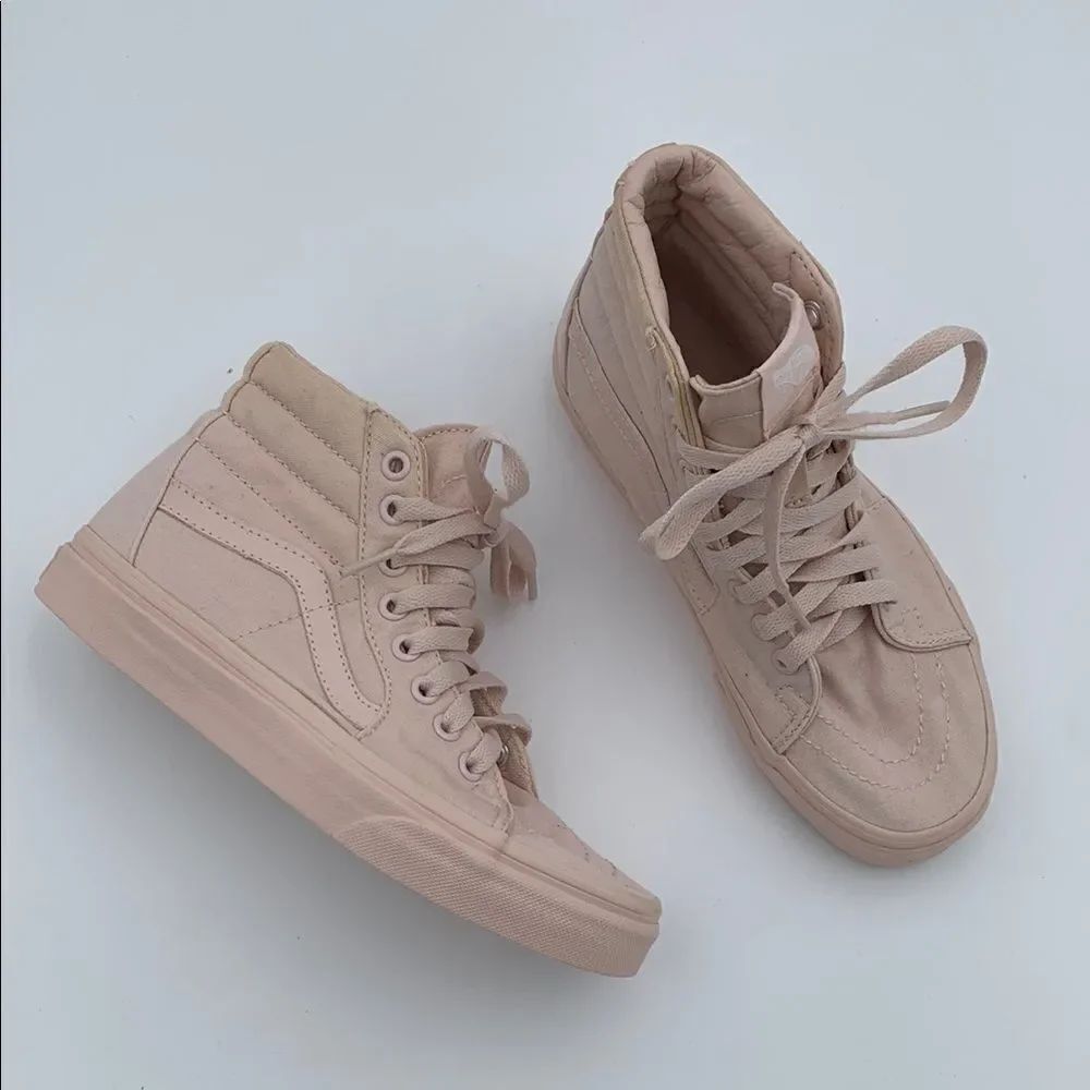 Vans Women's High-Top Sneakers - light baby pink monochromatic size 6